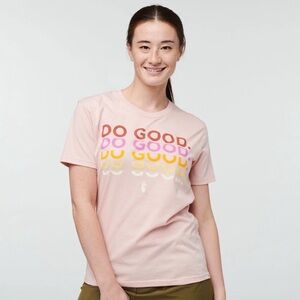 Cotopaxi Pink 'Do Good' Short Sleeve Tee